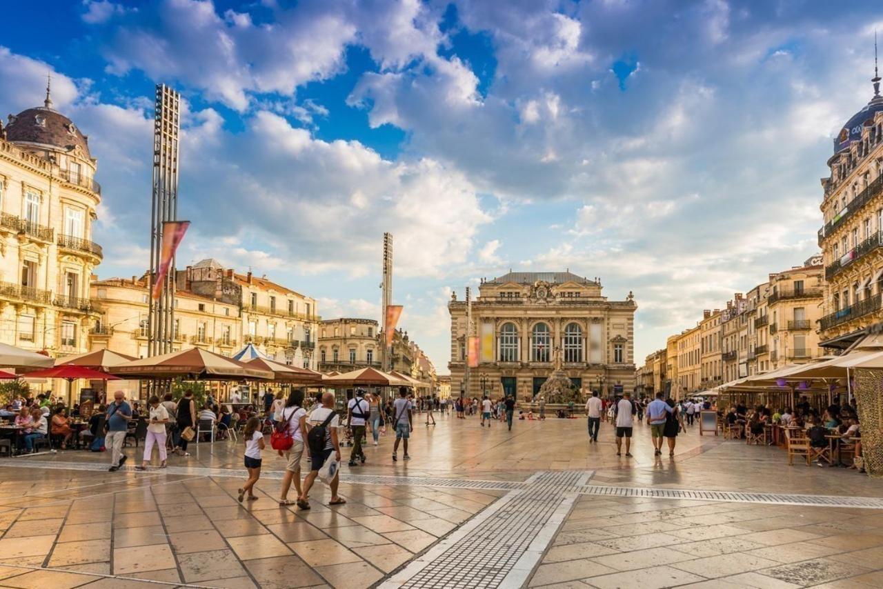 Апартаменти Le Havre De Paix Montpellierain - Terrasse Et Parking Prive Екстер'єр фото